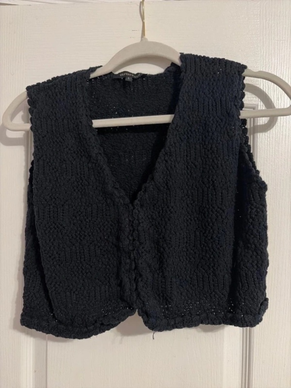 Black Cropped Sweater